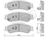 fri.tech. 738.0 Brake Pad Set, disc brake